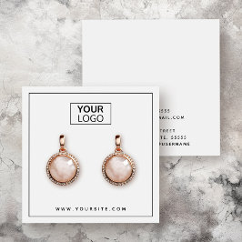 Anpassningsbarnas logotyp, tunt gräns örringskort fyrkantigt visitkort