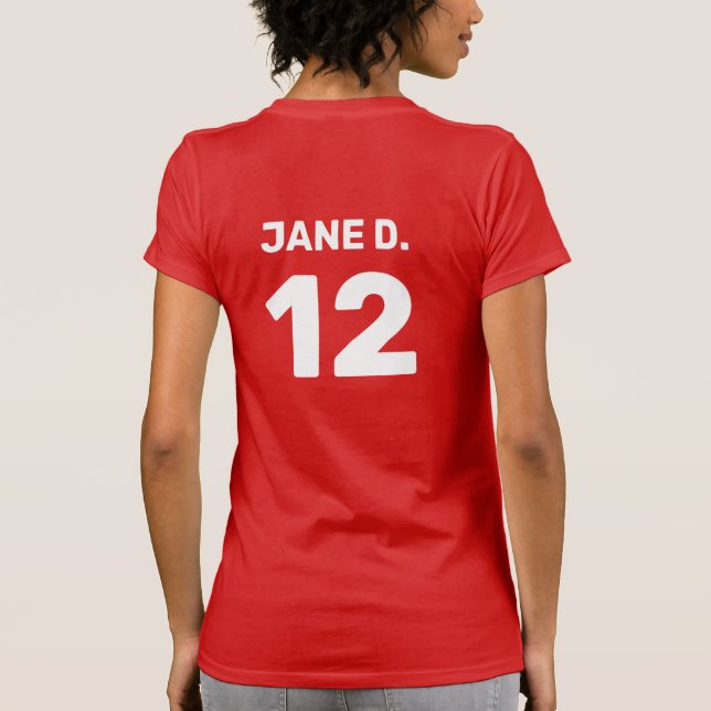 Anpassningsbarnas mallgrupp för teamattityder (fra t shirt (Baksida)