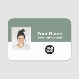 Anpassningsbarnas medarbetarfoto, Logotyp, yrke Namnbricka