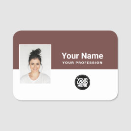Anpassningsbarnas medarbetarfoto, Logotyp, yrke Namnbricka