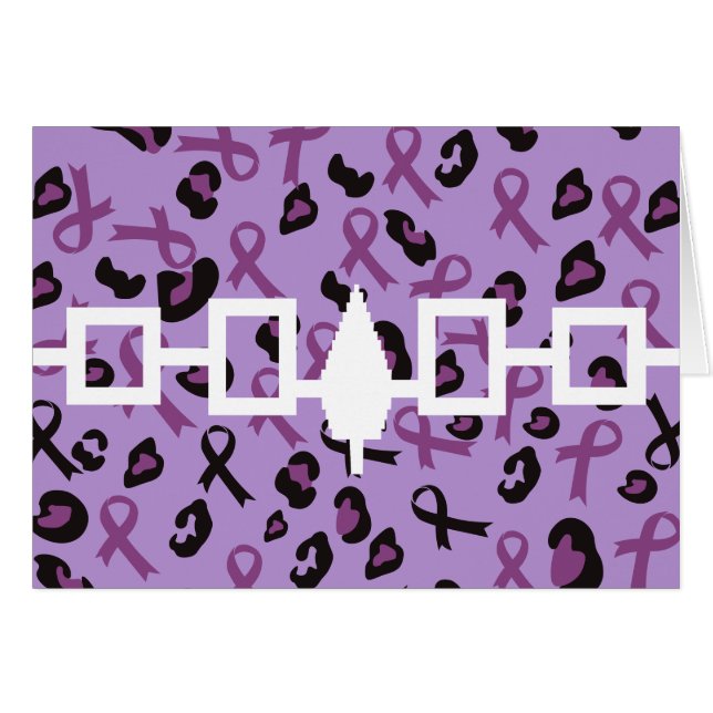 Anpassningsbarnas medvetenhet Haudenosaunee Flagga Hälsningskort (Framsidan Horizontal)