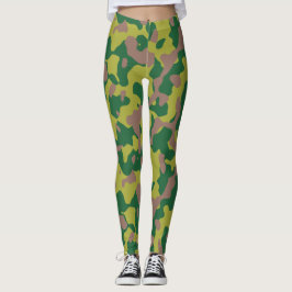 Anpassningsbarnas militärkamouflage Stil 1-lag Leggings