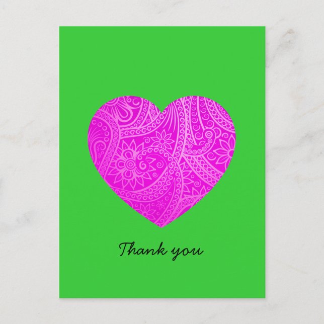 Anpassningsbarnas minimalistiska, moderna Rosa - h Vykort (Framsida)