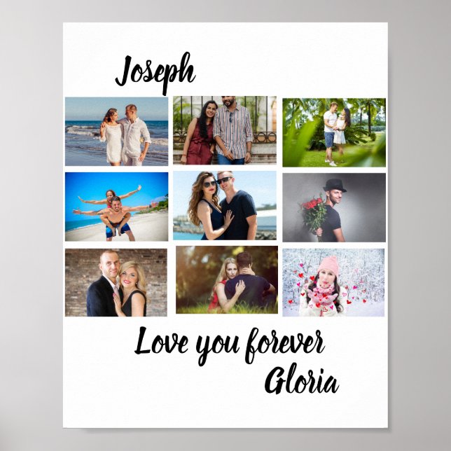 Anpassningsbarnas moderna årsdag 9 - Fotokollage Poster (Framsidan)