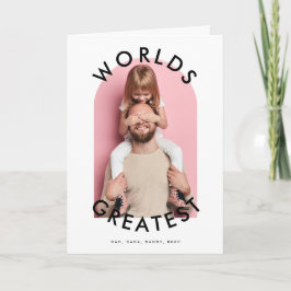 anpassningsbarnas moderna foto "WORLDS GREATEST" P Kort