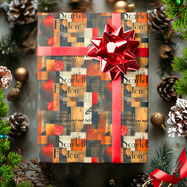 Anpassningsbarnas moderna geometriska, svarta och presentpapper