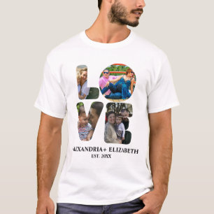 Anpassningsbarnas moderna kärlek 4-fotokollage för t shirt