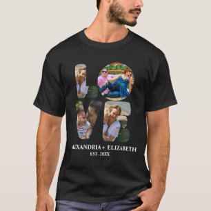 Anpassningsbarnas moderna kärlek 4-fotokollage för t shirt