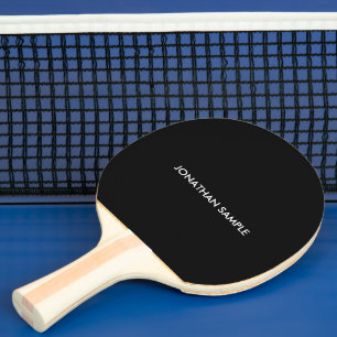 Anpassningsbarnas moderna, minimalistiska, svarta  pingisracket