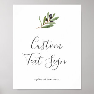 Anpassningsbarnas modernt Olive Gren-kort och pres Poster