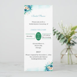 Anpassningsbarnas Möhippa, Elegant blå blomma Inbjudningar