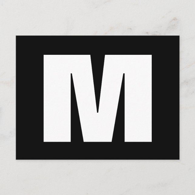 Anpassningsbarnas monogramändring av vykort för fl (Framsida)