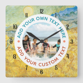 Anpassningsbarnas muskel- och textväggslås - Perso Fyrkantig Klocka