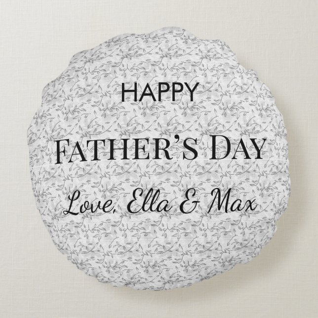 Anpassningsbarnas offertutformning för Pappa Speci Rund Kudde (Baksidan)