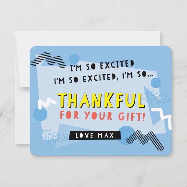 ANPASSNINGSBARNAS ORDER-tack som du sparade vid kl Tack Kort (Framsida)