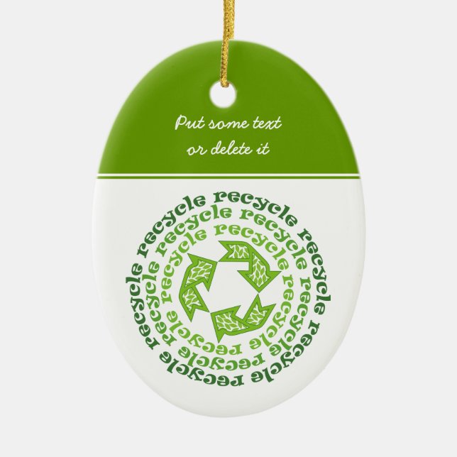 anpassningsbarnas ornament för återvinnans tecken (Framsidan)