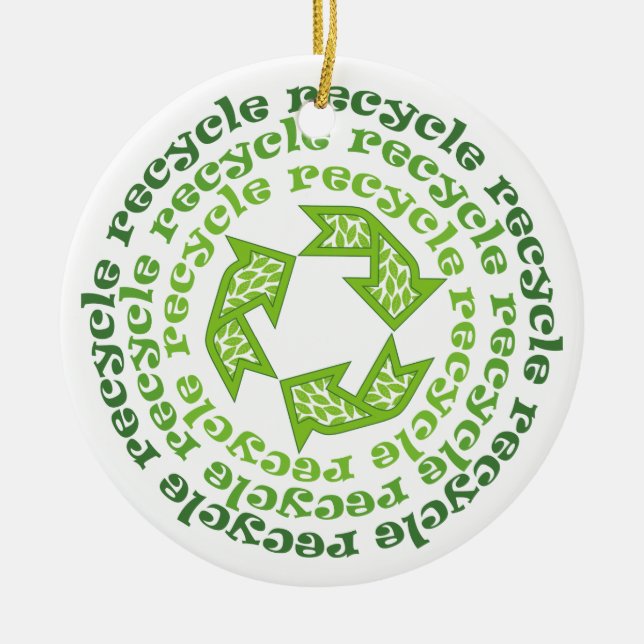 anpassningsbarnas ornament för återvinnans tecken (Framsidan)