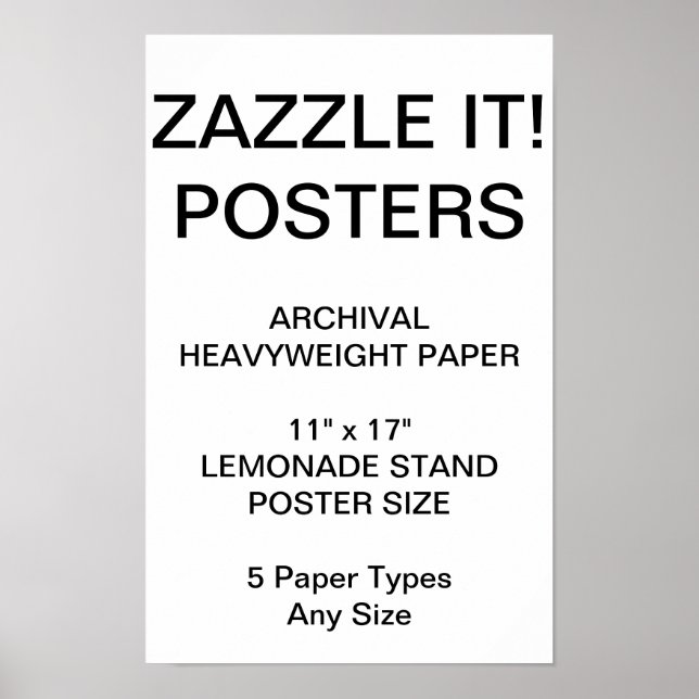 Anpassningsbarnas Personlig 11" x 17"  Papper Post Poster (Framsidan)