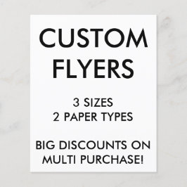 Anpassningsbarnas Personlig Blanka mall för 4,5 x  Flygblad