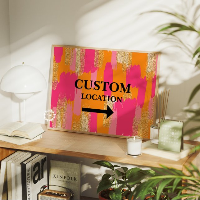 Anpassningsbarnas platsindikator - felsökningsfel poster (Custom Location Sign Preppy Dorm Decor)
