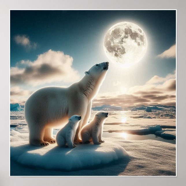 Anpassningsbarnas Polar Björnvägg Poster (Framsidan)