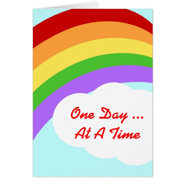 Anpassningsbarnas regnbågskort hälsningskort (Framsidan)