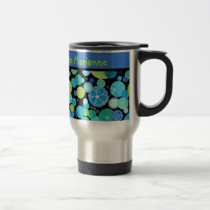 Anpassningsbarnas Resemugg, Quirky Blue Måne Mönst Resemugg