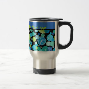Anpassningsbarnas Resemugg, Quirky Blue Måne Mönst Resemugg