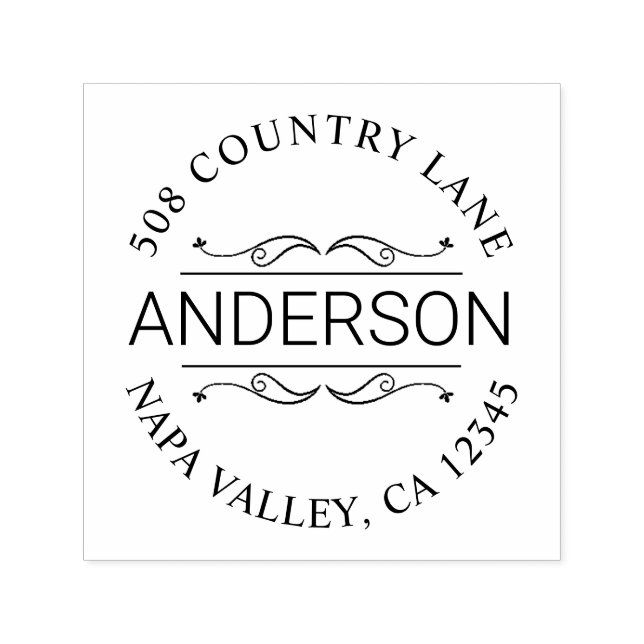 Anpassningsbarnas Returadress Självfärgande Stämpel (Design)