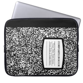 Anpassningsbarnas sammansättning Bok Black/White S Laptop Fodral