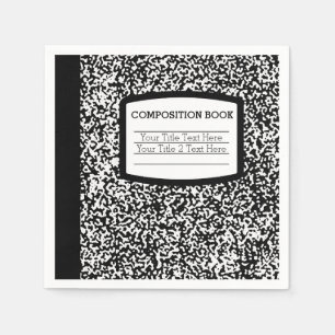Anpassningsbarnas sammansättning Bok Black/White S Pappersservett