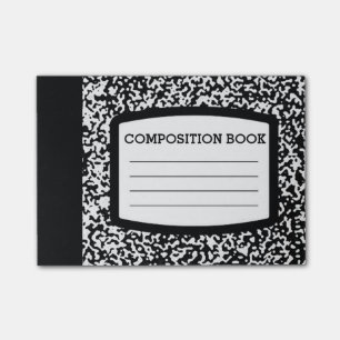 Anpassningsbarnas sammansättning Bok Black/White S Post-it Block
