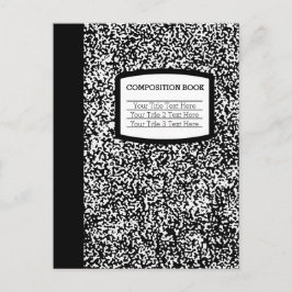 Anpassningsbarnas sammansättning Bok Black/White S Vykort