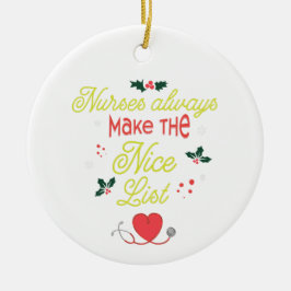 Anpassningsbarnas sjuksköterskor gör alltid Nice-j Julgransprydnad Keramik