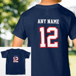 Anpassningsbarnas spelarnummer Namn Jersey Sports T Shirt