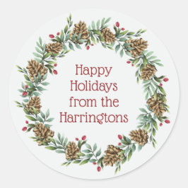 Anpassningsbarnas text Jul Utandningstestet Runt Klistermärke