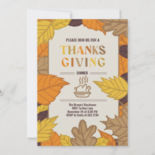 Anpassningsbarnas Thanksgiving - Personlig under M Inbjudningar