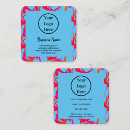 Anpassningsbarnas unika moderna Abstrakt Fyrkantigt Visitkort