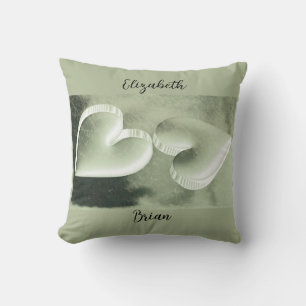 Anpassningsbarnas unika moderna elegant två silver kudde