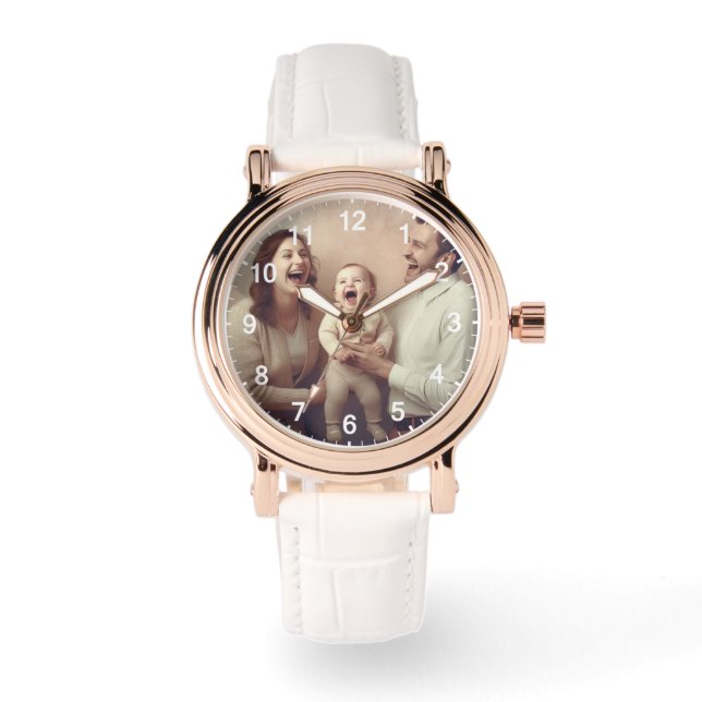 Anpassningsbarnas väggklocka (lägg till ditt eget  armbandsur (Framsida)