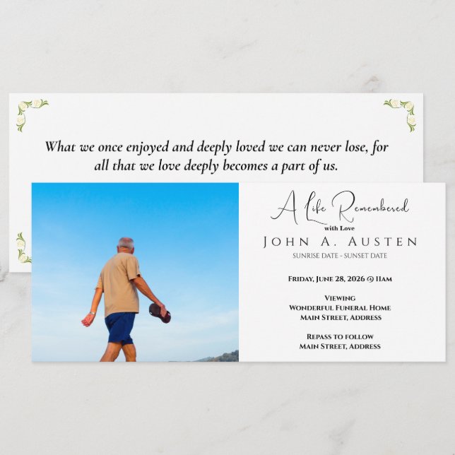 Anpassningsbarnas vanliga inbjudningskort - platta (Fram/baksida)