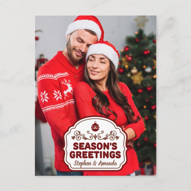 Anpassningsbarnas vykort för fotografi och namn (Framsida)