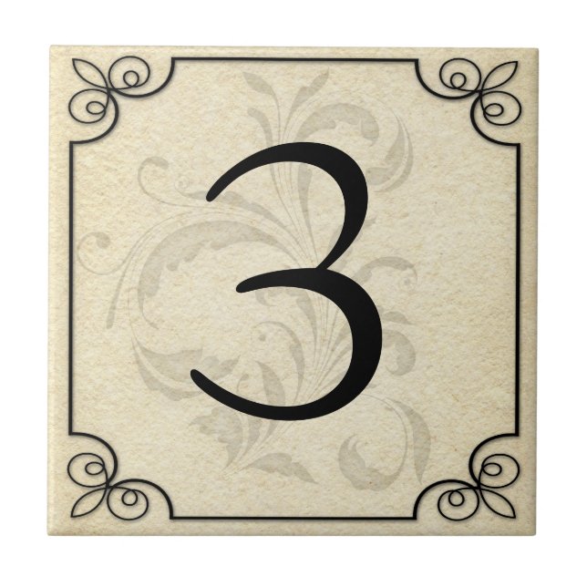 Anpassningsbarpersonligen numrerar/det keramiska kakelplatta (Framsidan)