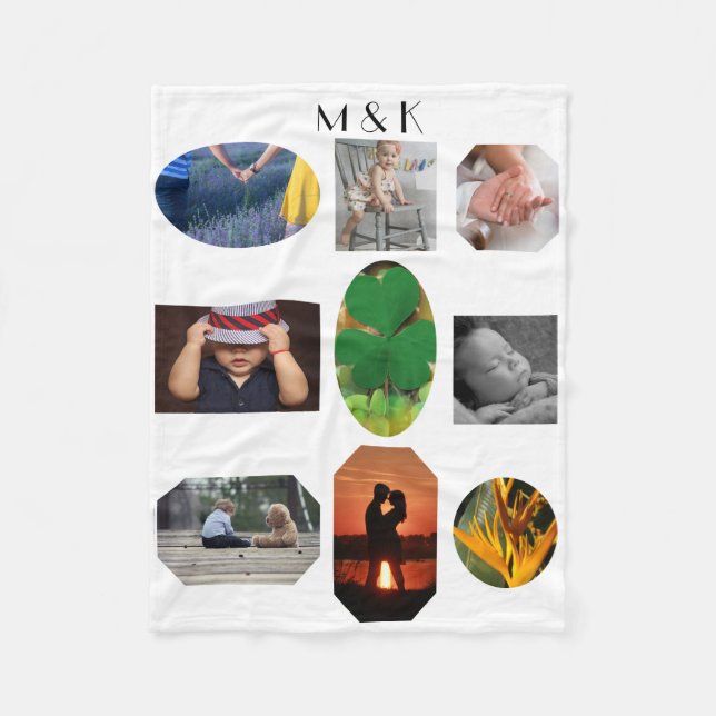 Anpassningsbarpersonligfoto Fleecefilt (Framsidan)