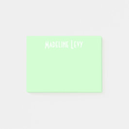 Anpassningsbarpersonliggrönt postar dess med namn post-it block