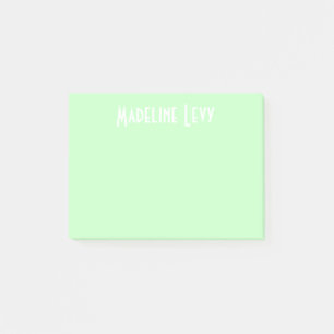 Anpassningsbarpersonliggrönt postar dess med namn post-it block
