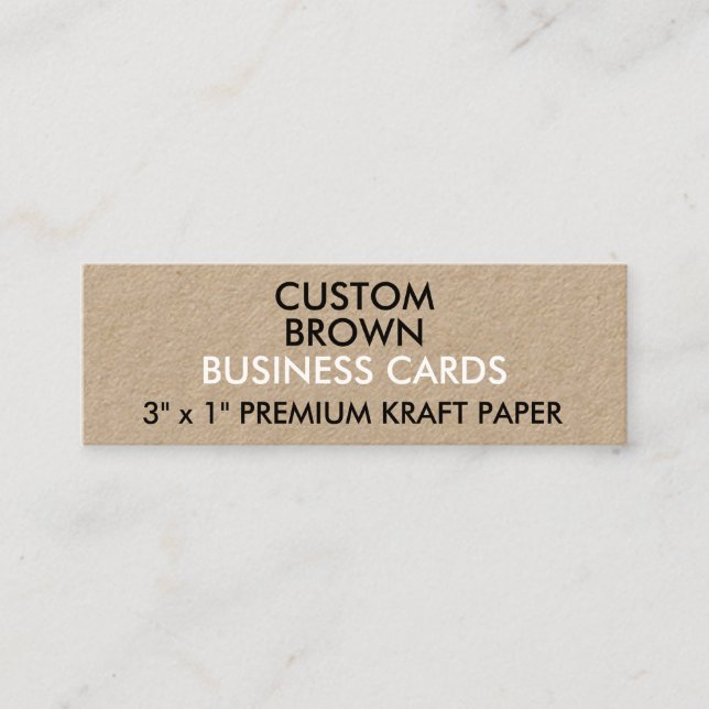 AnpassningsbarpersonligKRAFT slanka visitkortar Mini Visitkort (Framsida)