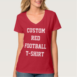 Anpassningsbarpersonligkvinna RÖD T-TRÖJA för T-shirt