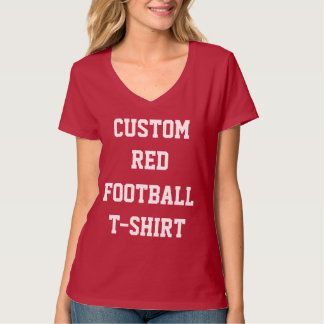 Anpassningsbarpersonligkvinna RÖD T-TRÖJA för T-shirt