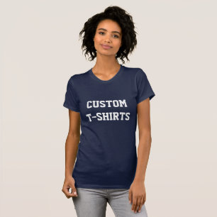Anpassningsbarpersonligkvinna T-tröja för rund T-shirt